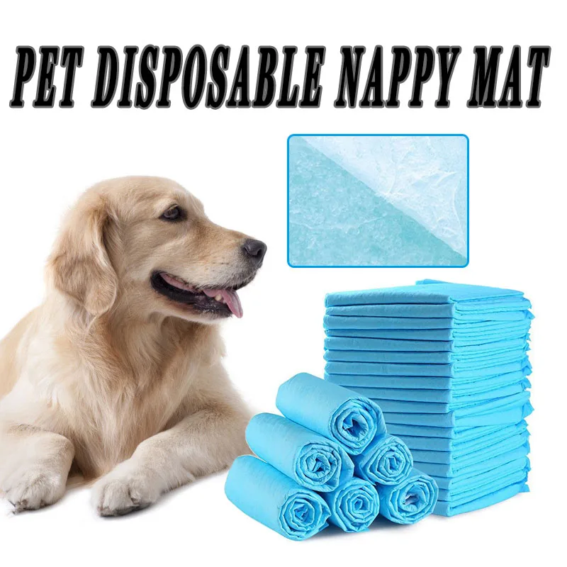 Super Absorbent Pet Diaper Training Pee Pads Urine Nappy Mat Cats Dog Diapers Mat Disposable Quickdry Clean Cushion Pet Supplies