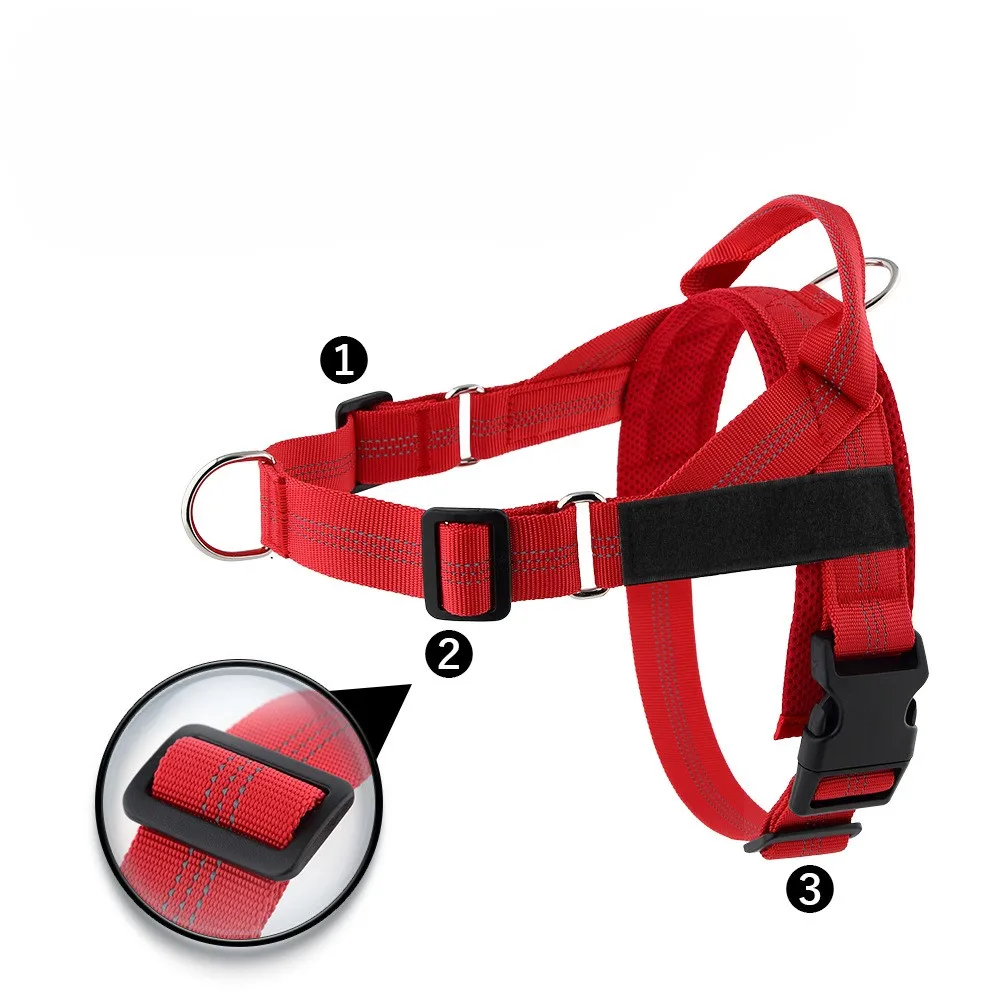 Bestseller Easy-to-Wear Lightweight Dog Harness Anti-Pull Medium Large Dog Vest for Border Collies and Pets Leash - Image 2
