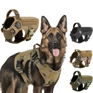 Military Large Dog Harness Training Pet Vest for French Bulldog German Shepherd Malinois Tactical Harnesses For Dogs Accessories