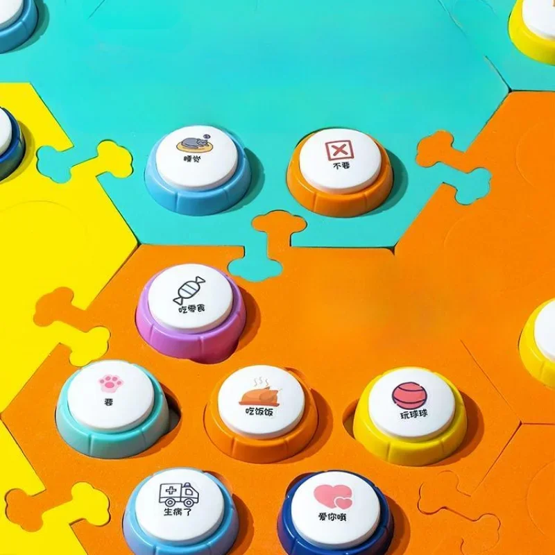 Dog Talk Button Pet Communication Buttons Cat Voice Recorder Training Ringing Voices Clickers - Image 5