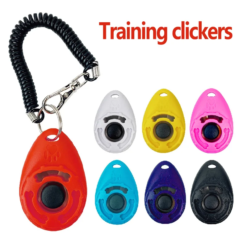 Dog Training Clicker Pet Cat Dog Click Trainer Various Style Aid Adjustable WristStrap Sound Key Chain Dog Repeller Pet Product - Image 2