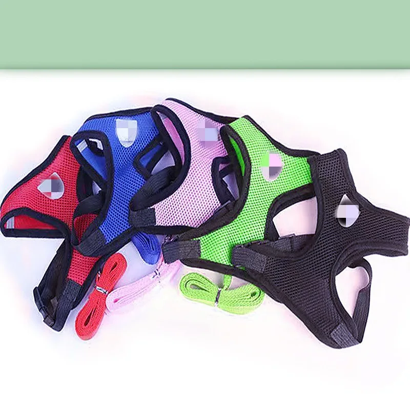 Summer Cat Dog Harness Lead Leash Adjustable Vest Polyester Mesh Breathable Harnesses Reflective for Small Dog Cat Leash - Image 4