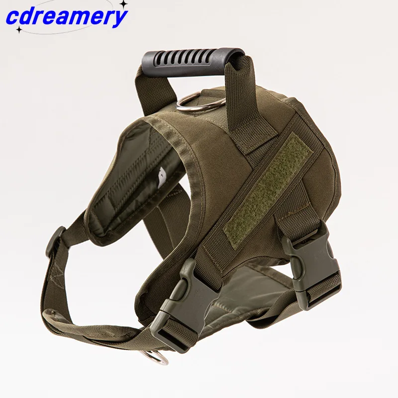 CDY Tactical Dog Harness with Handle Military Style Walking Leash for Medium to Large Dogs Puppy Training Accessory 1 Piece