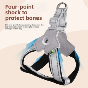 Dog Leash Saddle Type Pet Chest Strap Breathable Reflective Dog Chest Back Pet Leash Dog Leash