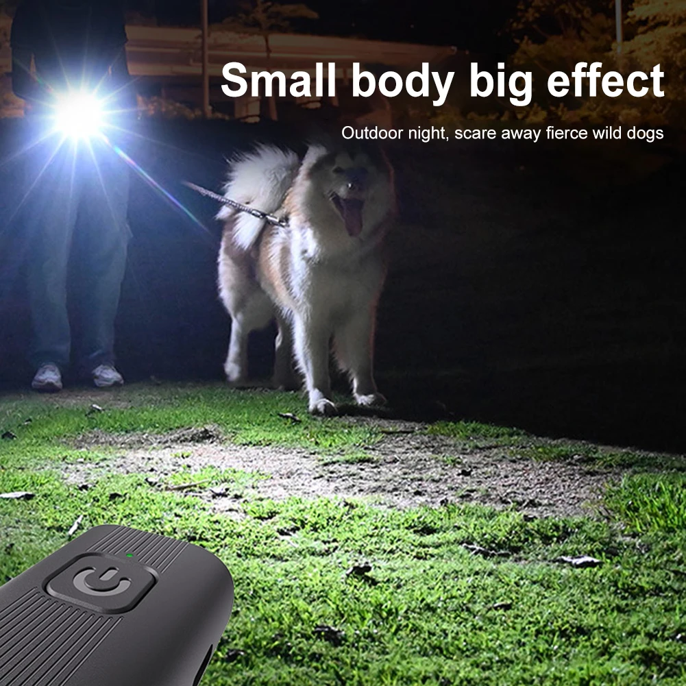 Ultrasonic Dog Bark Deterrent Device Long Range Rechargeable Pet Dog Repeller with LED Flashlight Correct Your Dogs Bad Behavior - Image 5