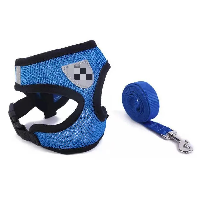 Summer Cat Dog Harness Lead Leash Adjustable Vest Polyester Mesh Breathable Harnesses Reflective for Small Dog Cat Leash - Image 6