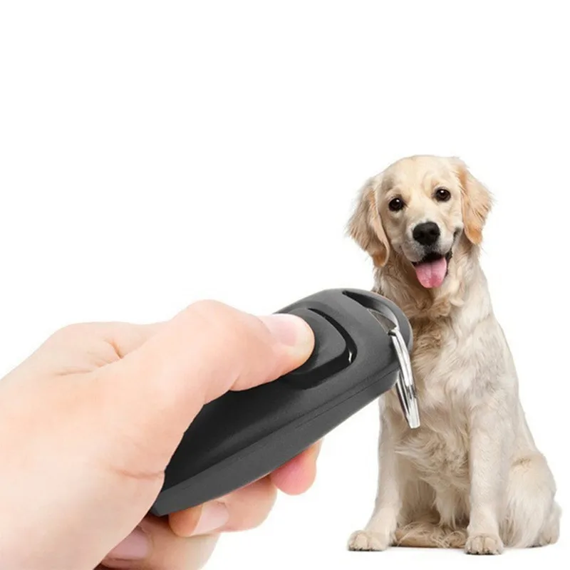 2 In 1 Pet Dog Clicker Dog Training Whistle Clicker Dog Trainer Puppy Stop Barking Training Aid Tool with Key Ring Pet Supplies - Image 4
