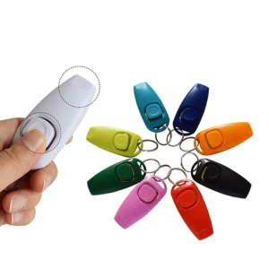 10 PCs/Pack Clicker and Whistle Obedience Agility Puppy behaviour Training clicker for Pet Dog 2 in 1 100G2280